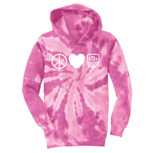 Port & Company - Youth Tie-Dye Pullover Hooded Sweatshirt - Printed Logo Thumbnail