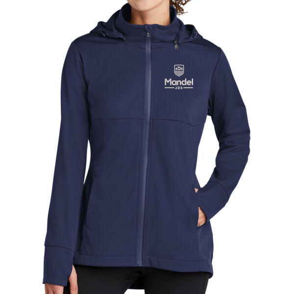 Sport-Tek® Ladies Hooded Soft Shell Jacket - Embroidered Logo Thumbnail