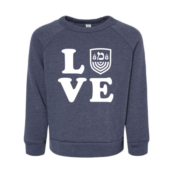 BELLA + CANVAS - Toddler Sponge Fleece Raglan Sweatshirt - Printed Logo Thumbnail