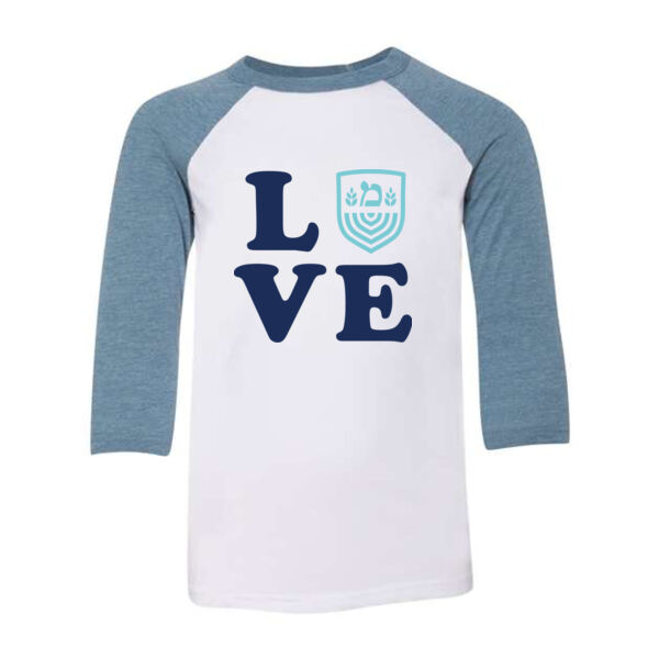 BELLA + CANVAS - Three-Quarter Sleeve Baseball Tee - Printed Logo Thumbnail