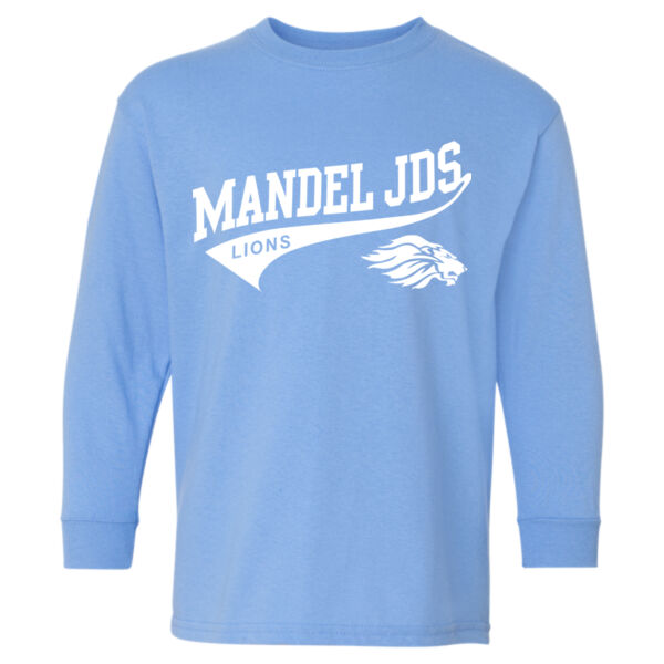 Gildan - Heavy Cotton Youth Long Sleeve T-Shirt  - Printed Logo Thumbnail