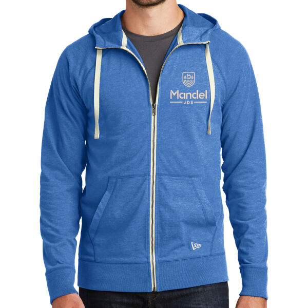 New Era Sueded Cotton Blend Full Zip Hoodie - Embroidered Logo Thumbnail